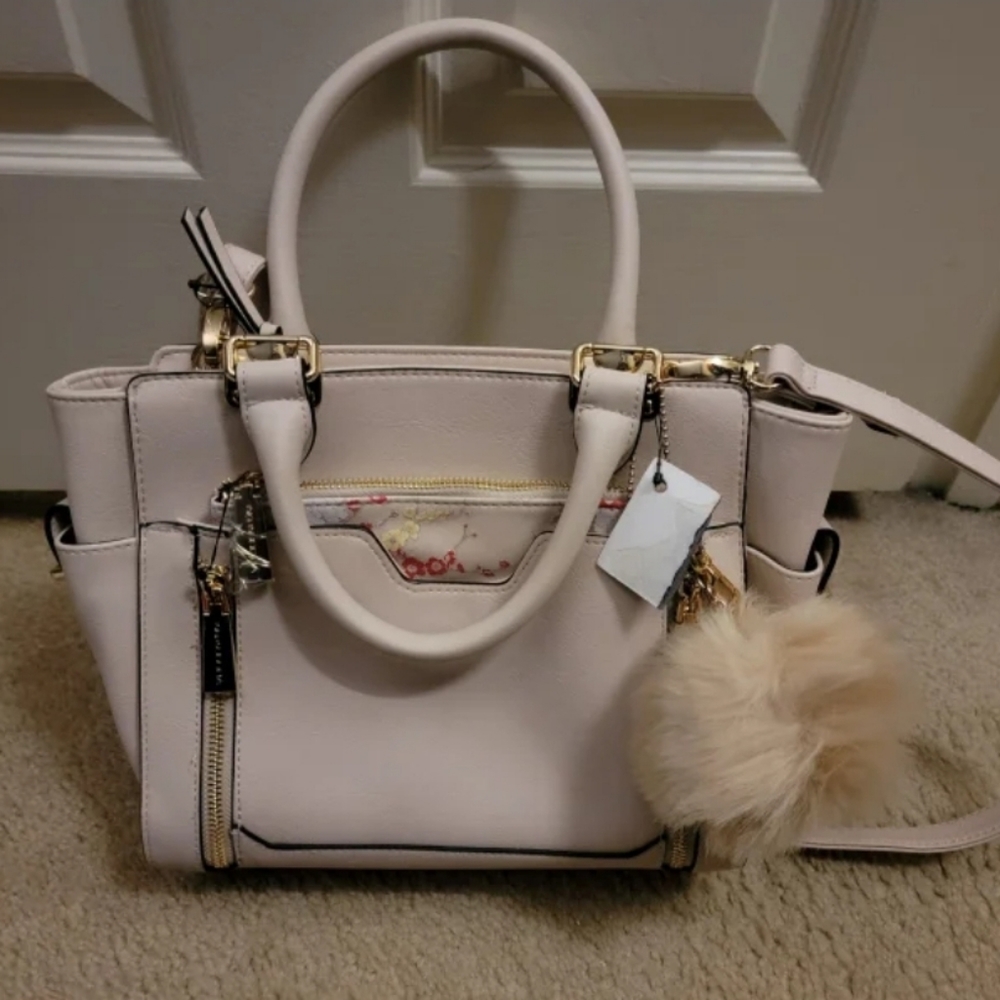 White/cream Buddha purse